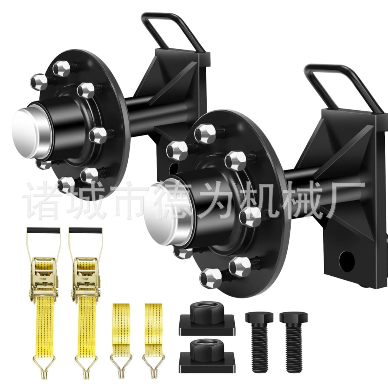 Dewei container bearing seat half shaft container spindle connection kit for heavy-duty mobile container wheels