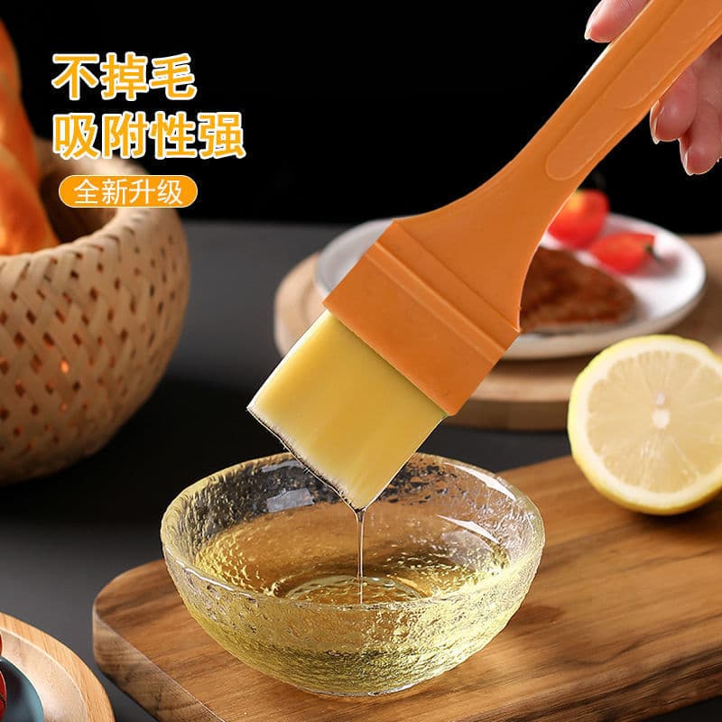 Household Oil Brush, Multi-functional Kitchen Brush, High-Temperature Resistant, Shed-Free, Wholesale Small Brush for Seasoning and Pancakes