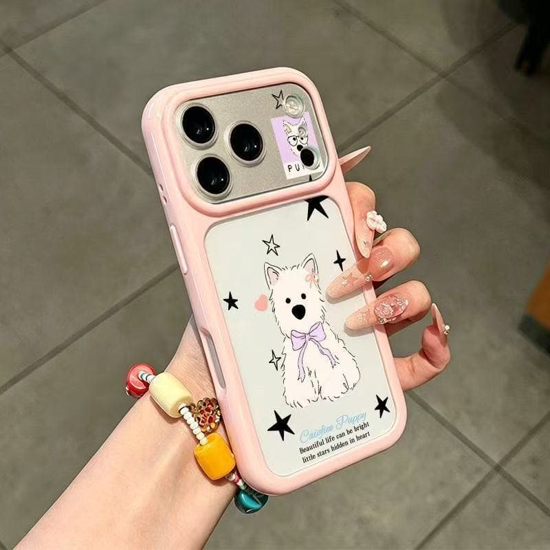 West Highland Dog Starry Sky Case for iPhone 17 Air, iPhone 16 15 Plus Cartoon 14 Pro Max