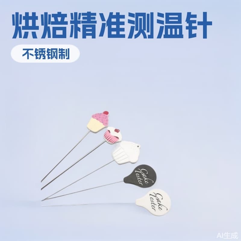 Stainless Steel Cake Test Needle Thermometer Detector Biscuit Baking DIY Tool Baking Needle