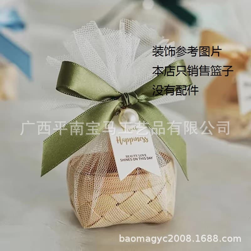 Factory Little Princess Pretend Play Mini Basket for Wedding Candy, Favor Basket, Atmosphere Decoration Supplies, Gift Basket for Wedding Celebration