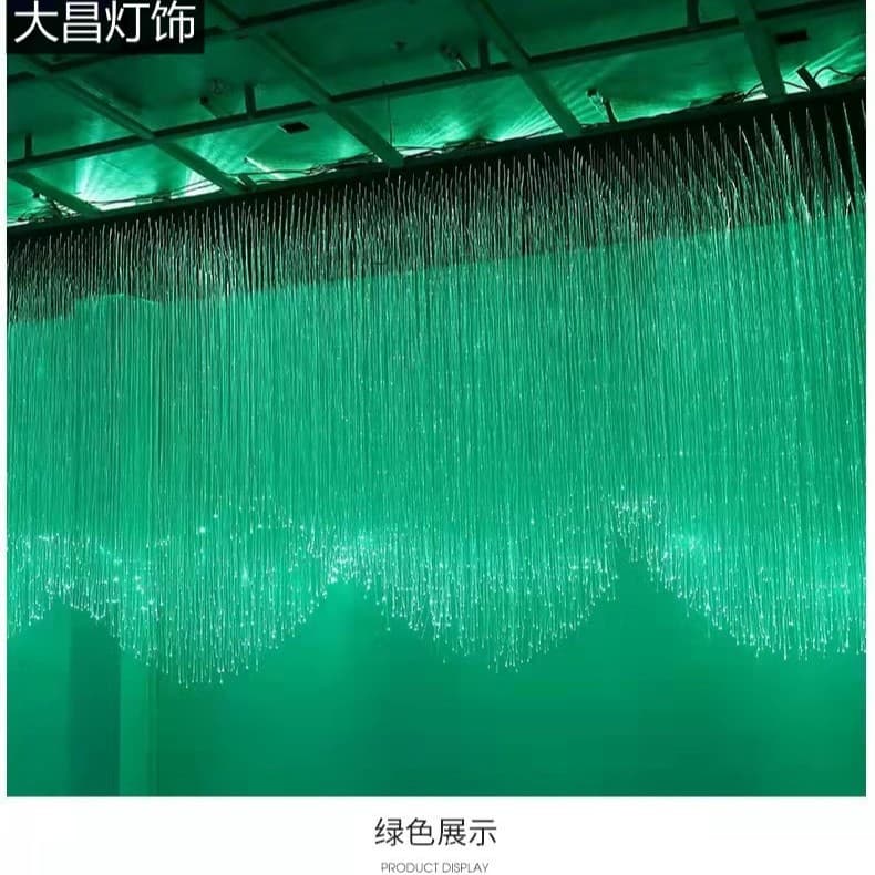Trendy Drooping Fiber Optic Lamp for Bars, Music Restaurants, KTV, and Dining Venues - LED Fiber Optic Atmosphere Pendant Light