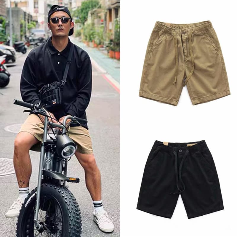 Mdns Shawn Yue Shorts Men's Streetwear Summer Cargo Shorts Men's Ins Loose Japanese Casual Pants Men's Trendy Military Pants