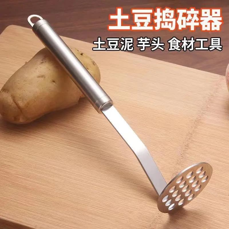Stainless Steel Potato Masher/Mud Presser for Baby Food, Kitchen Masher for Sweet Potato, Potato Crushing and Pressing Tool