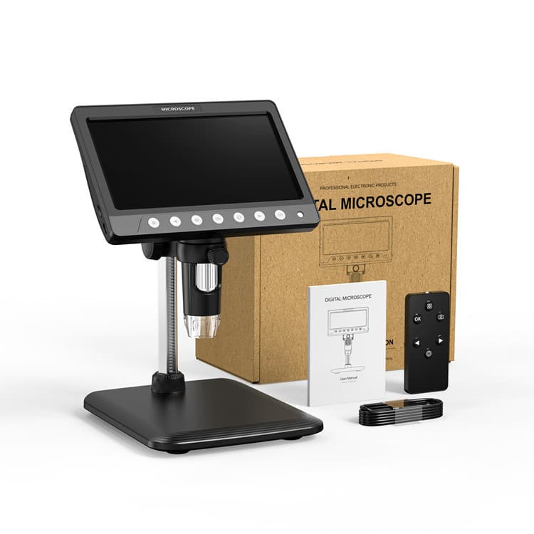 New 330HD 7-inch 1200x Digital Microscope for Phone Repair, Watchmaking, and Biology Lab Use