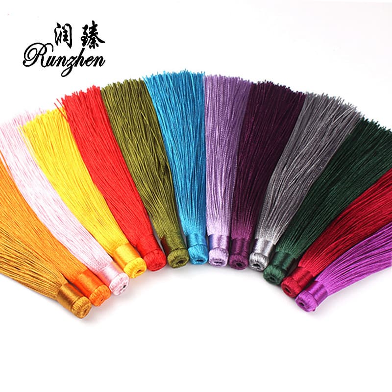 Chinese knot tassel, 12cm small tassel, high-end handmade tassel for car hanging, DIY semi-finished tassel head.