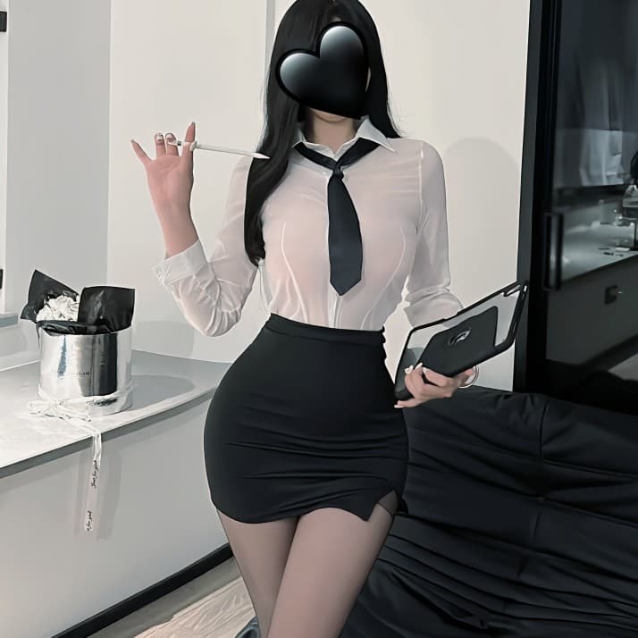 Sexy Lingerie Shirt Bodycon Skirt Office Lady Secretary Role Play Teacher Passion Seduction Professional Attire