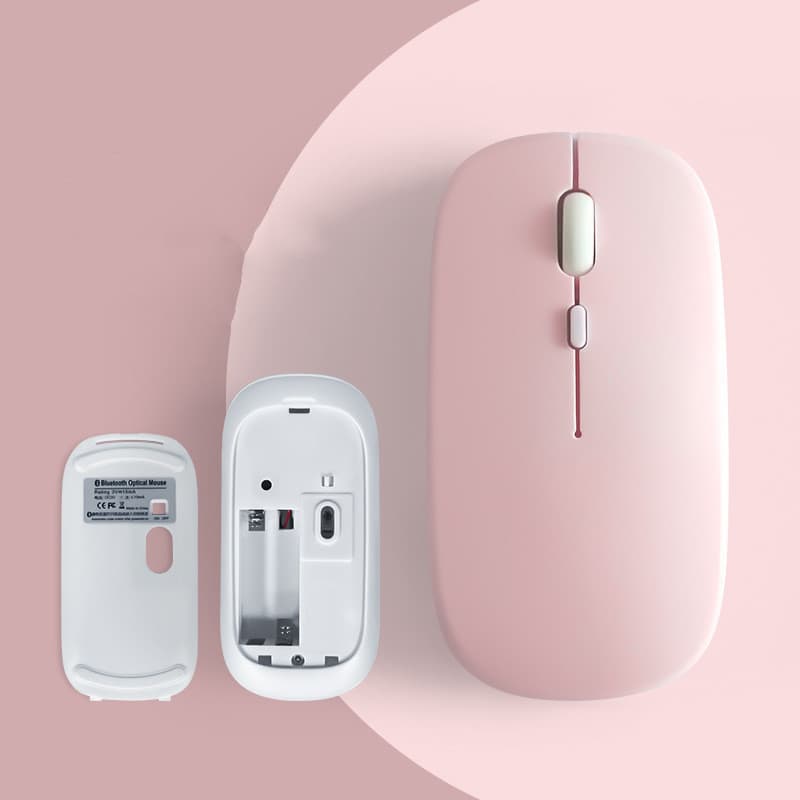 New Candy Pie Wireless Charging Bluetooth Mouse USB Desktop Laptop Silent Mouse Dual-Mode Mouse
