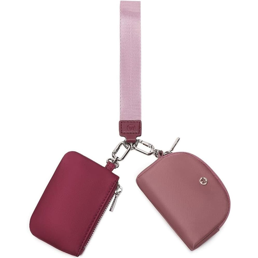 Outdoor casual waterproof nylon wristband bag, simple design coin purse, buckle-type portable card holder, key bag