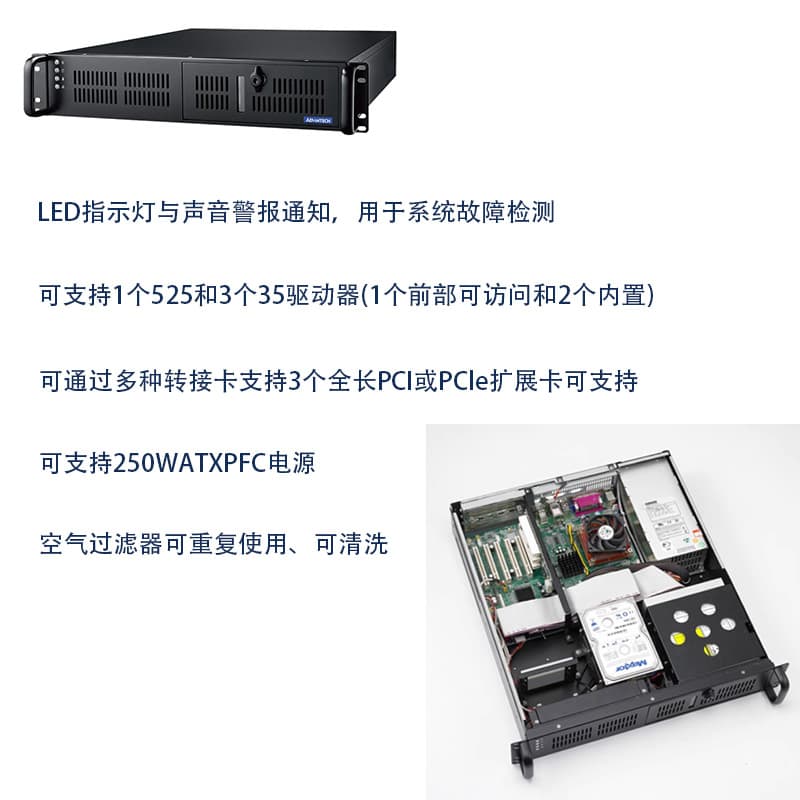 Advantech Industrial Computer ACP-2010MB Brand New Rack-Mount Desktop Host 2U Rack-Mount Industrial Control Server