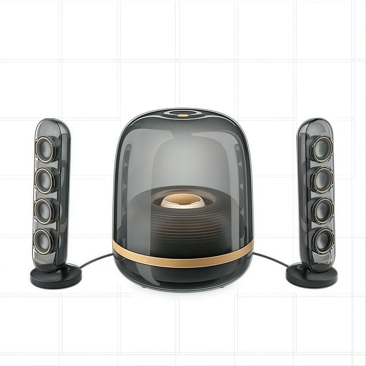2.1 High Quality Bluetooth Speaker Liuli 4 Wireless Home Desktop Audio Voice Intelligent Digital Intelligent Voice