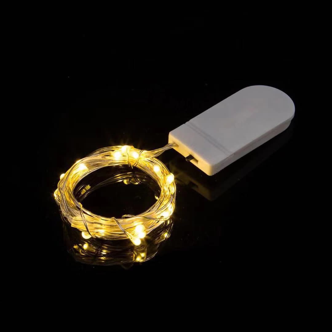 LED Button Light Strings, Button Battery Box Copper Wire Light Strings, Craft Color Light Strings, Gift Box String Lights Decorative Lights