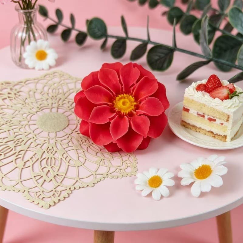 3D Dahlia Silicone Mold Food Grade Fondant Chocolate Cake Mold Aromatherapy Decoration Silicone Mold