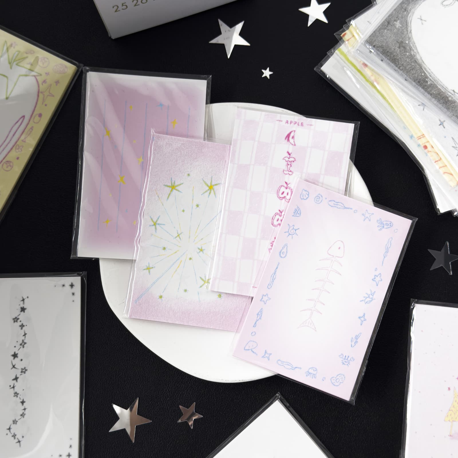 Jilvy AGUGU 23°C Daily Series Salt-style Memo M5 Notebook Inserts Korean Message Scrapbook Material Paper