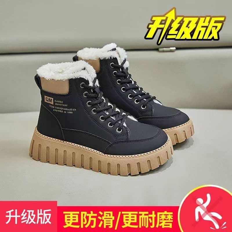 Winter Boots 2025 New Style Martin Boots for Women Winter Fleece-Lined Thick Short Boots Waterproof Snow-Proof Snow Boots Northeast Cotton Shoes