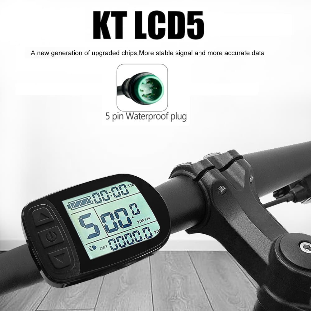 Cross-border Hot Sale Bicycle Modification Electric Use Quantum KT-LCD5 LCD Meter/Waterproof Connector