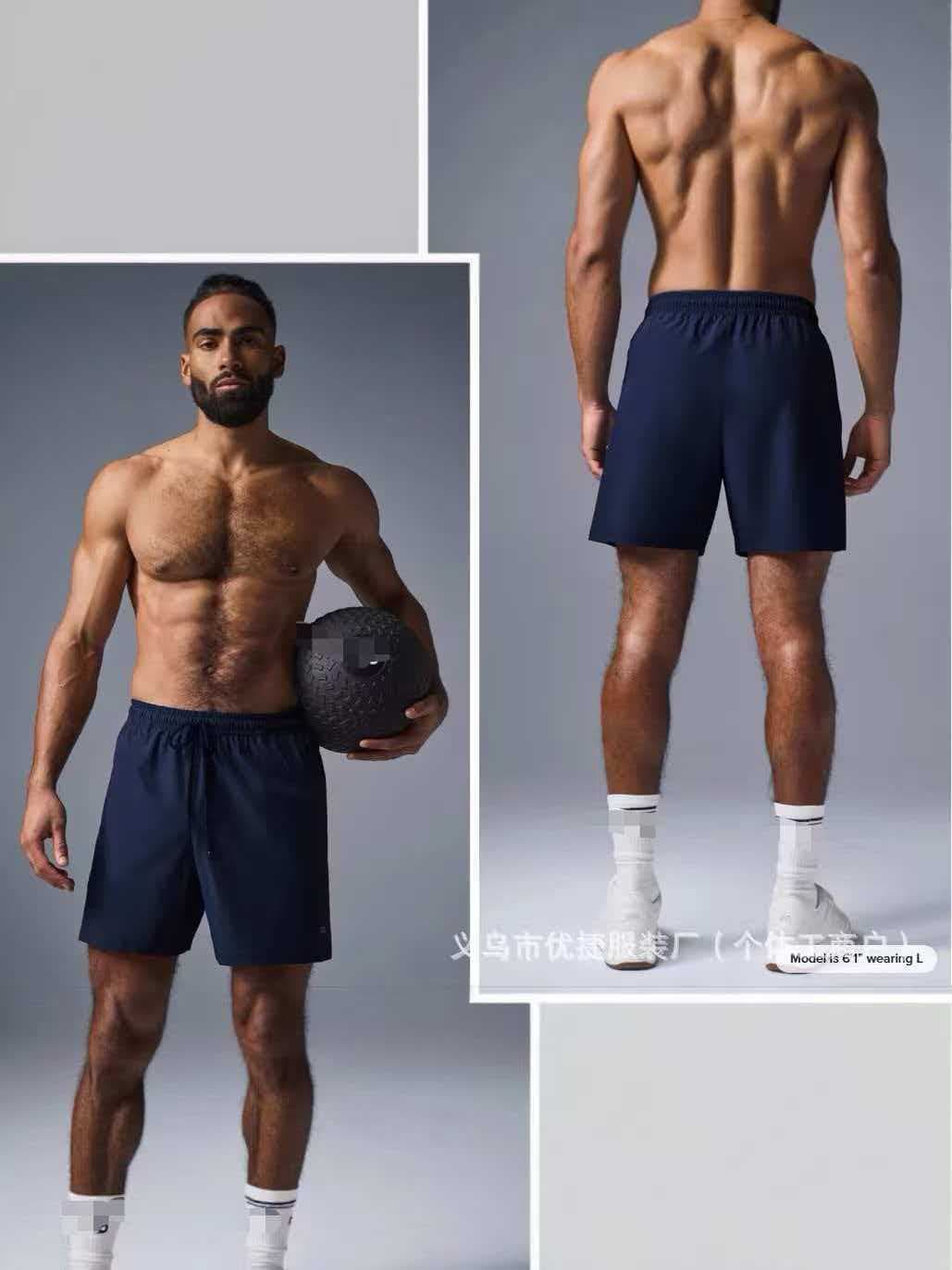 AO Summer Men's Fitness Pants Cross-Border Loose Breathable Sports Shorts Lightweight Casual Outerwear Basketball Training Pants
