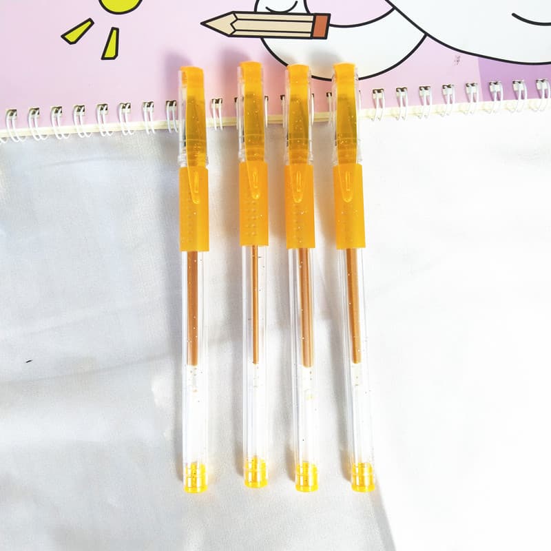 Sutra Copying Pen Gold Tip Sandalwood Heart Sutra Copying Buddhist Scripture Calligraphy Special 0.8 Gold Pen Gel Ink Pen
