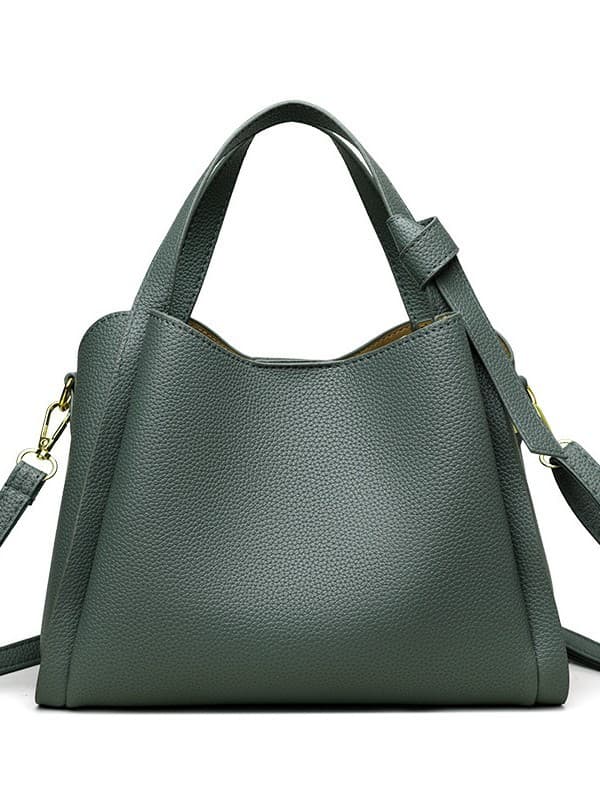 Soft Leather Women's Handbag 2025 Basket Bag Premium Shoulder Bag Crossbody Versatile Bucket Bag