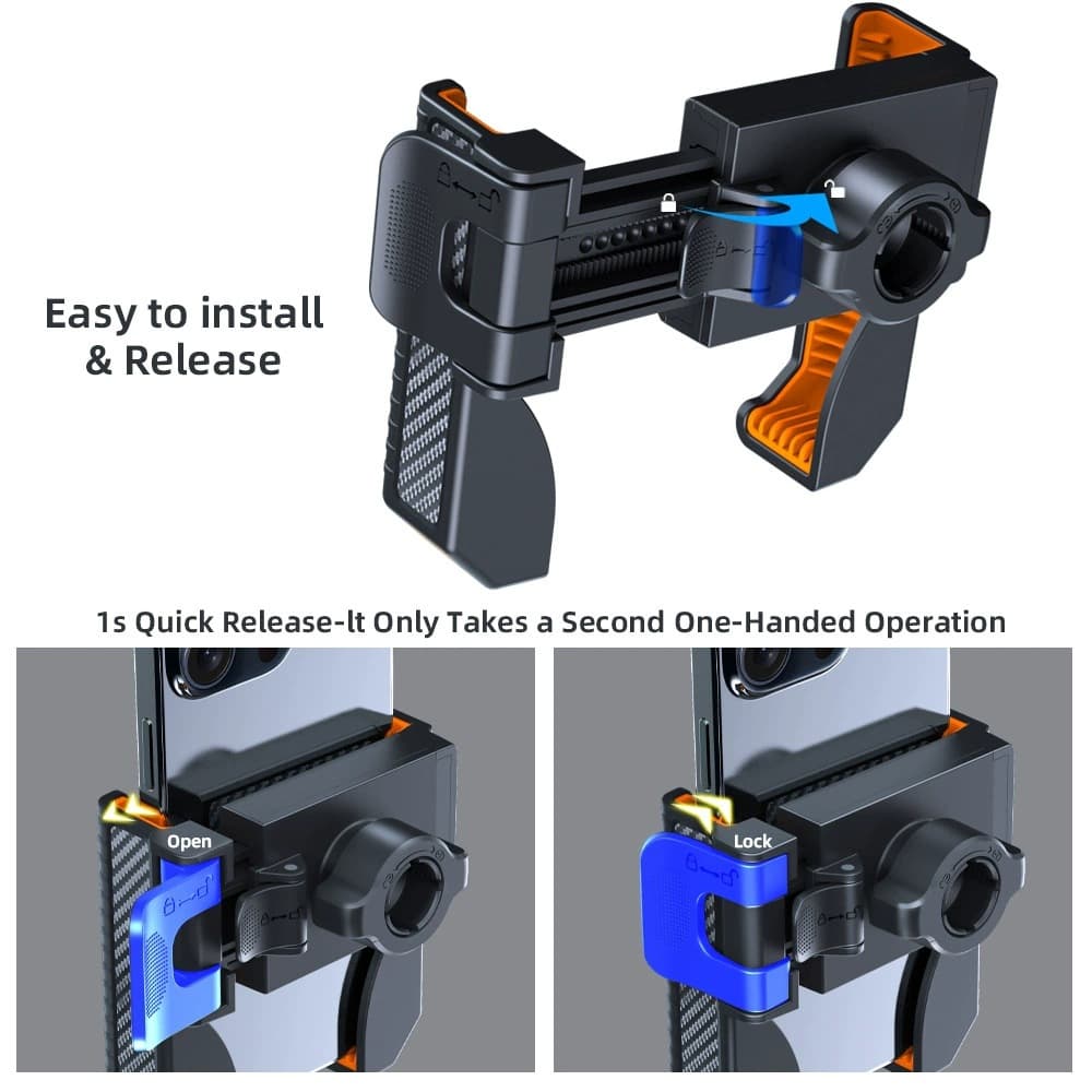 New Cross-Border Hot Selling Electric Motorcycle Mountain Bike Food Delivery Rider Shockproof Phone Mount