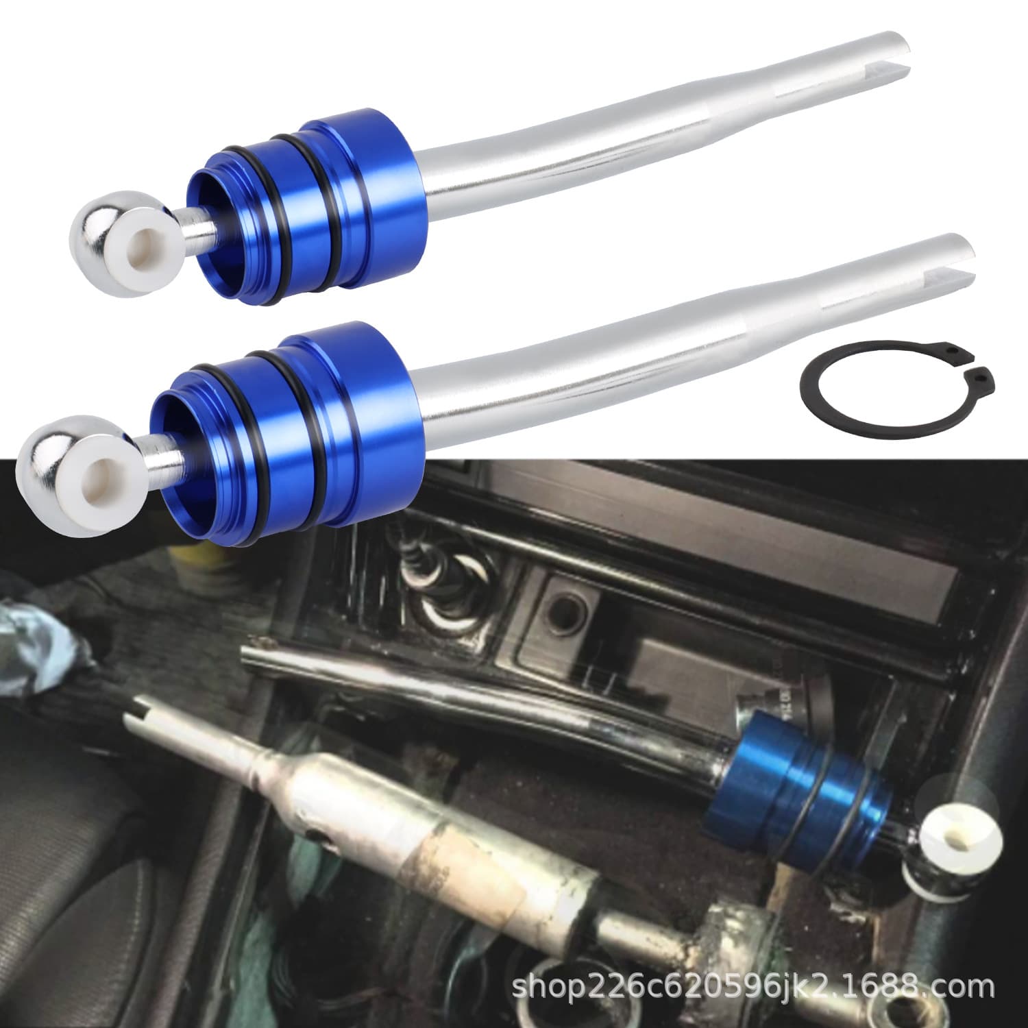 Car Modification Aluminum Quick Shift Lever Compatible with BMW E Series Shift Knob Gear Shifter