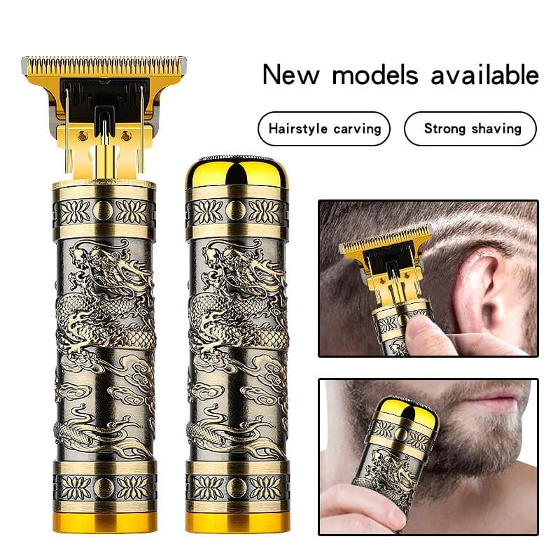 New Cross-Border Hair Clipper 2-in-1 Electric Trimmer Oil Head Hair Clipper Barber Salon Shaver Wholesale