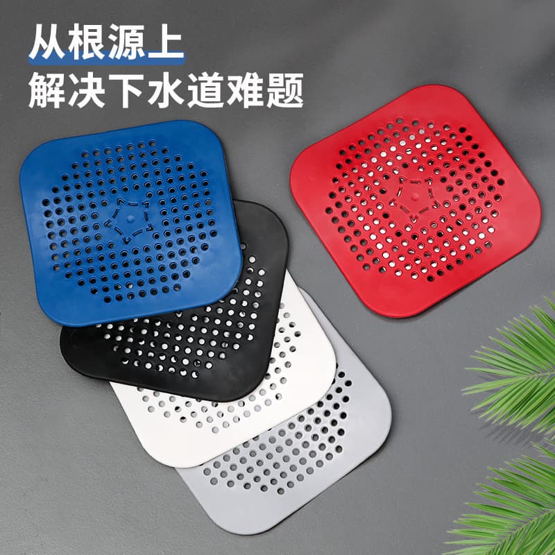 1 square deodorizer silicone mat floor drain toilet anti-odor deodorizing plug bathroom sewer deodorant artifact factory