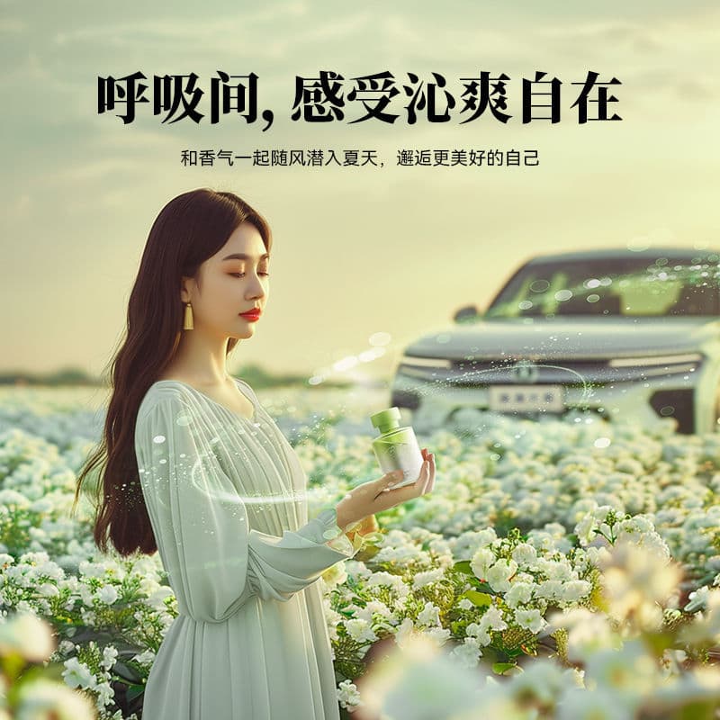 Imported Swiss car fragrance perfume, women's decorative ornaments, men's car air fresheners, home and car interior