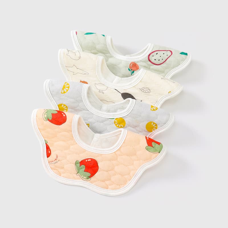 Wholesale Baby Bibs Petal 360-Degree Rotating Waterproof Children's Bibs Baby Products Newborn Drool Bibs