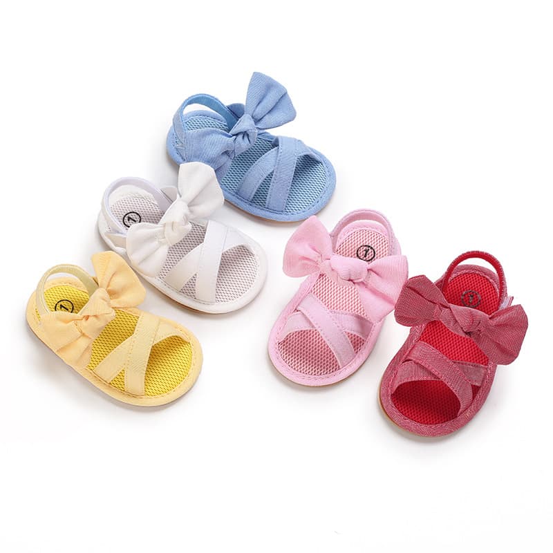 Summer Baby Sandals Princess Shoes for 0-1 Year Old, Soft Sole for 3-6-12 Months Infants
