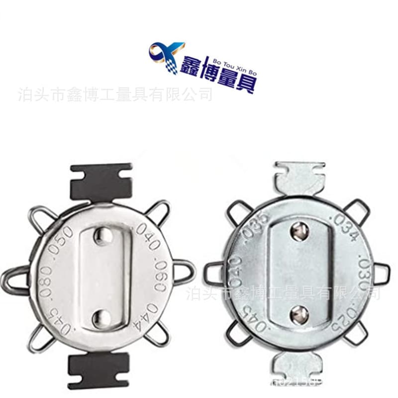 Spark plug gauge 6-wire leaf feeler set gap measuring tool thickness gauge motorcycle adjustment wrench