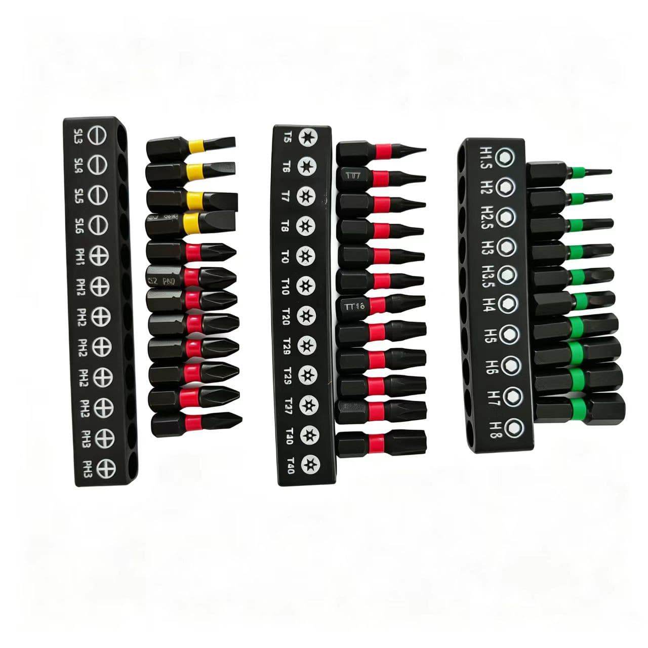 Cross-Border Metric and Imperial S2 Alloy Steel Star-Shaped Hexagonal Hollow Magnetic Electric Screwdriver Bit