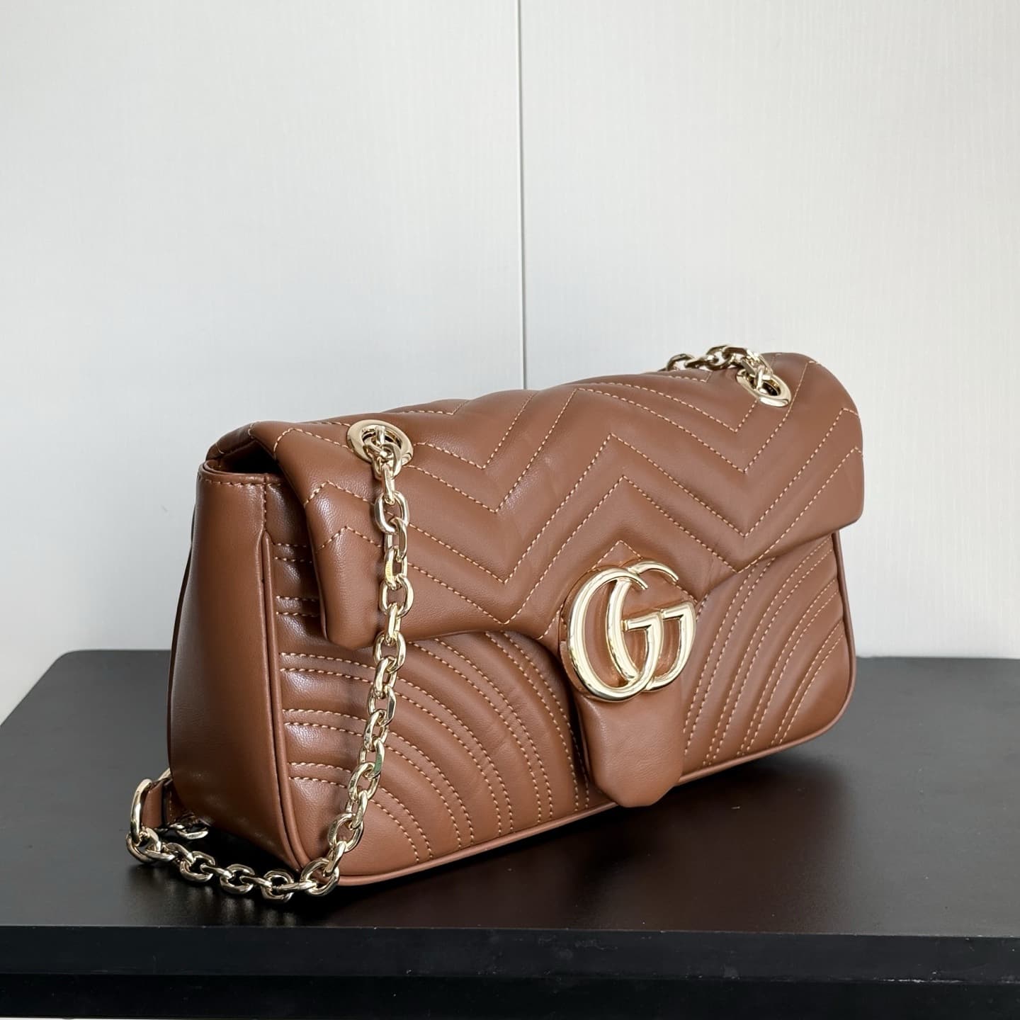 Small and medium size Marmont Marmont G label shoulder bag handbag armpit bag chain bag high-end leather handbag