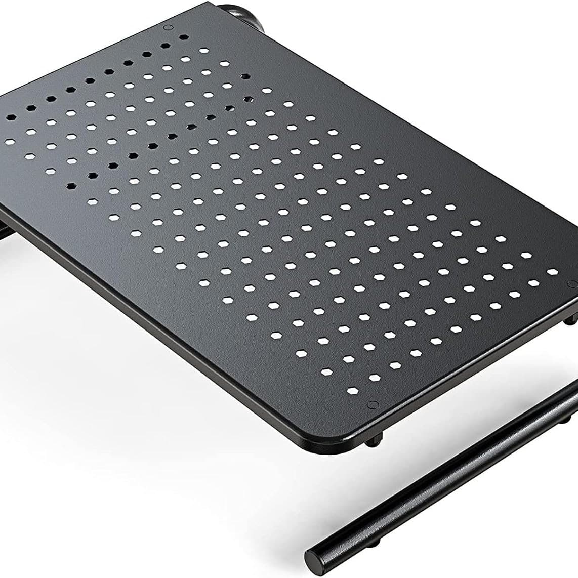 Desk Monitor Riser with Storage and Ventilated Screen Laptop Stand for Office Use
