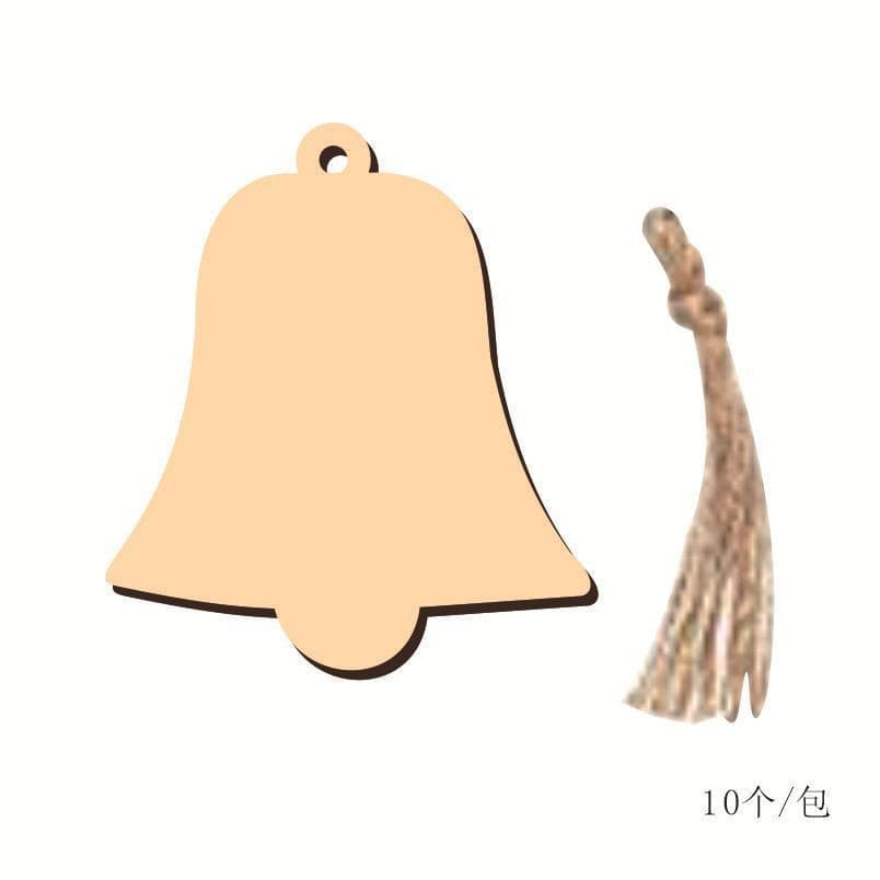 Creative wooden Christmas crafts, wooden chip ornaments, home decorations, hand-painted DIY props, Christmas tree accessories