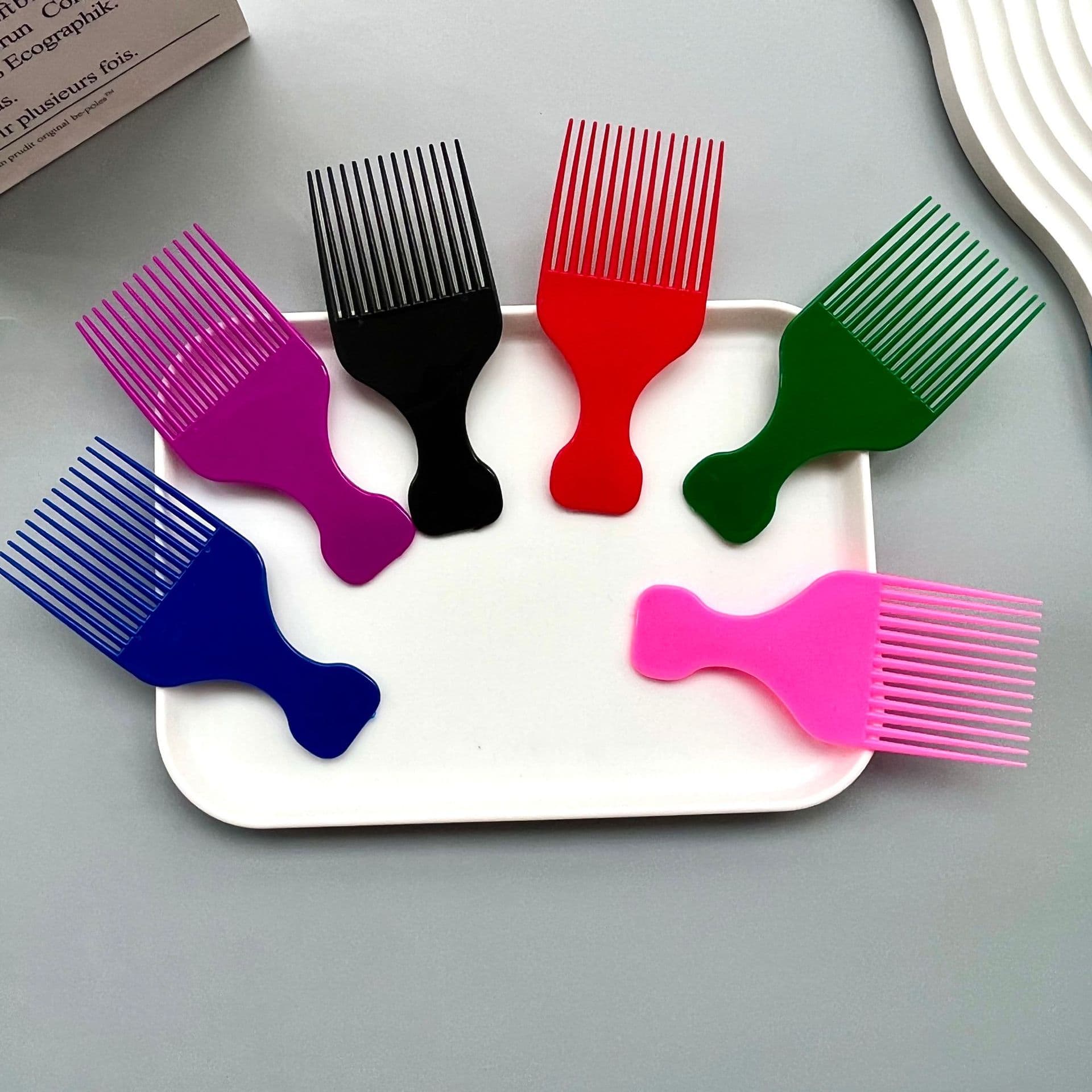 Small Fork Comb for Oily Hair, Salon Styling Comb, Hair Cutting Comb, Home Hair Dye Comb, Sectioning Comb