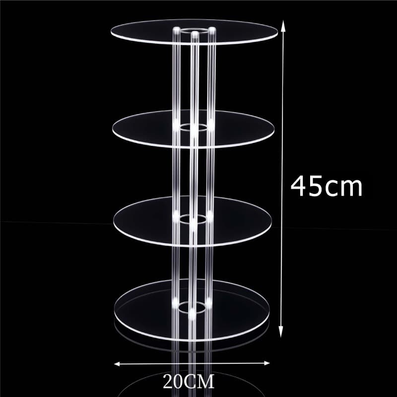 Cross-border Acrylic Round Display Stand for Figures, Blind Boxes, Dolls, Perfume, Desktop Storage Rack, Multi-layer Transparent Shelf