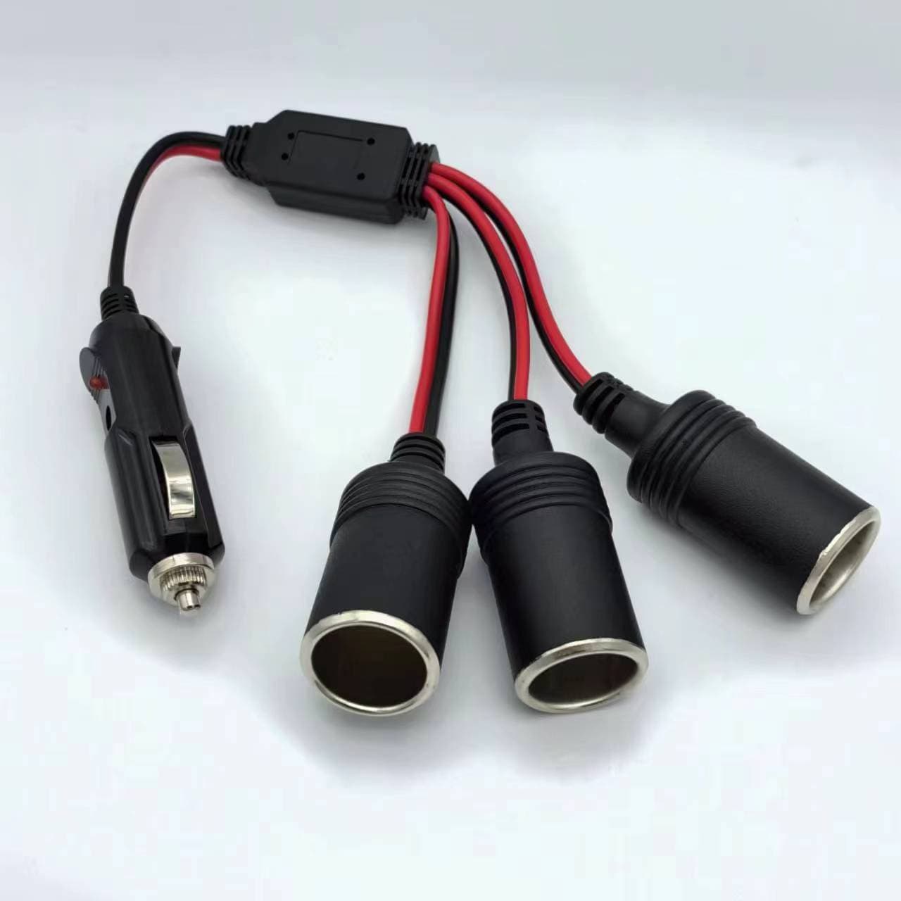 Car Cigarette Lighter Socket, Cigarette Lighter Female Socket, 1-to-2 Cigarette Lighter Female Socket, 1-to-3 Cigarette Lighter Female Socket