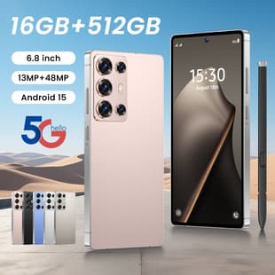 Temu Cross-Border Hot S25 Ultra In Stock 16+512GB Smartphone 7.3 Inch Large Screen Factory Drop Shipping