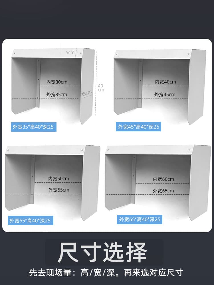 Wall-mounted charging station rain shelter, outdoor waterproof and rainproof cover box, protective box suitable for BYD household rain shield