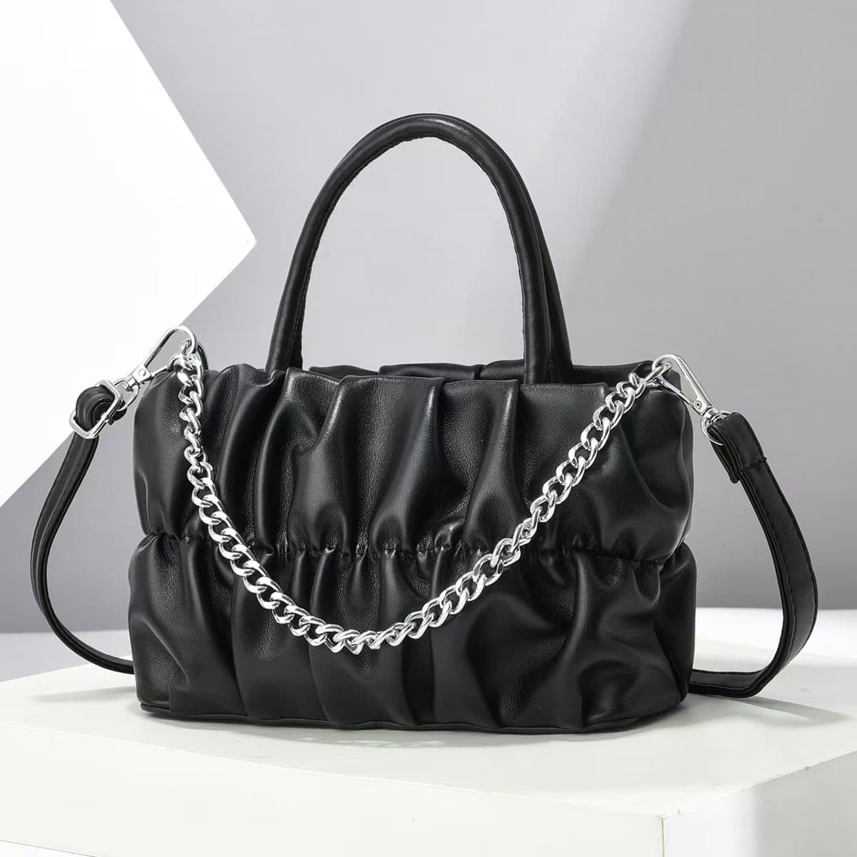 Chain Bag Handbag Pleated Cloud Bag Minimalist Versatile Shoulder Bag Handbag Women's Bag Crossbody Bag Cross-border Bag