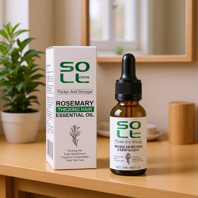 SOL LORA Cross-border Trade Rosemary Hair Care Oil, Mint Ginger Hair Nourishing Scalp Care Oil