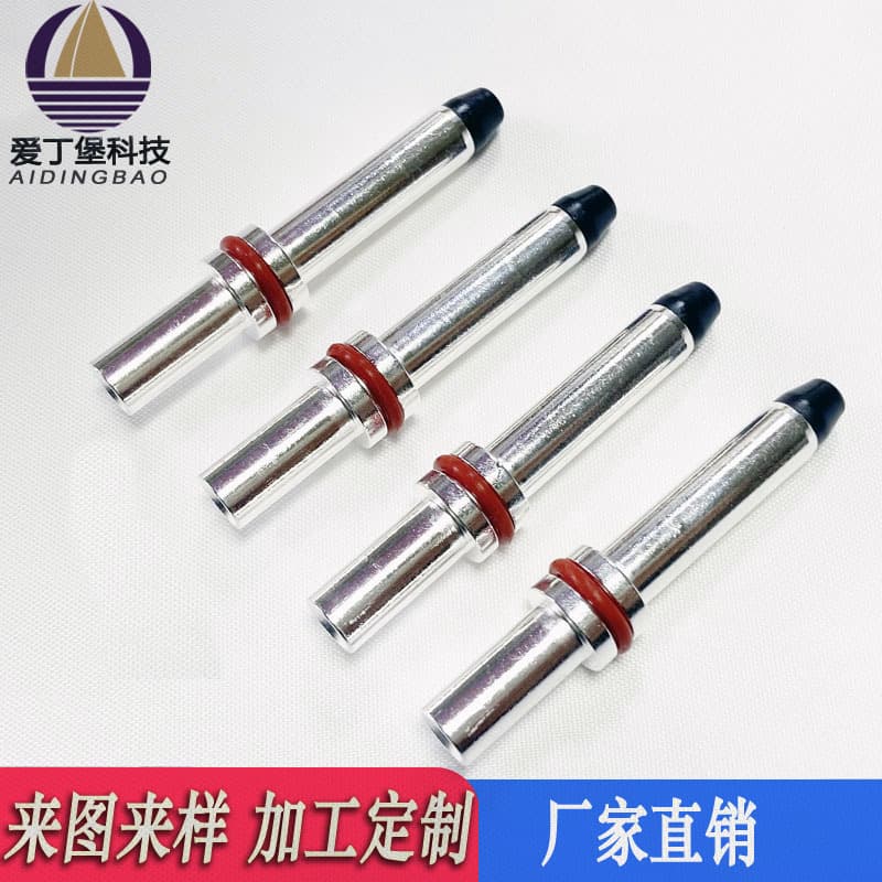 New Energy Charging Gun Pin 3.0 Crown Spring High Current Connector Brass Silver-Plated Electric Vehicle Charging Head Terminal
