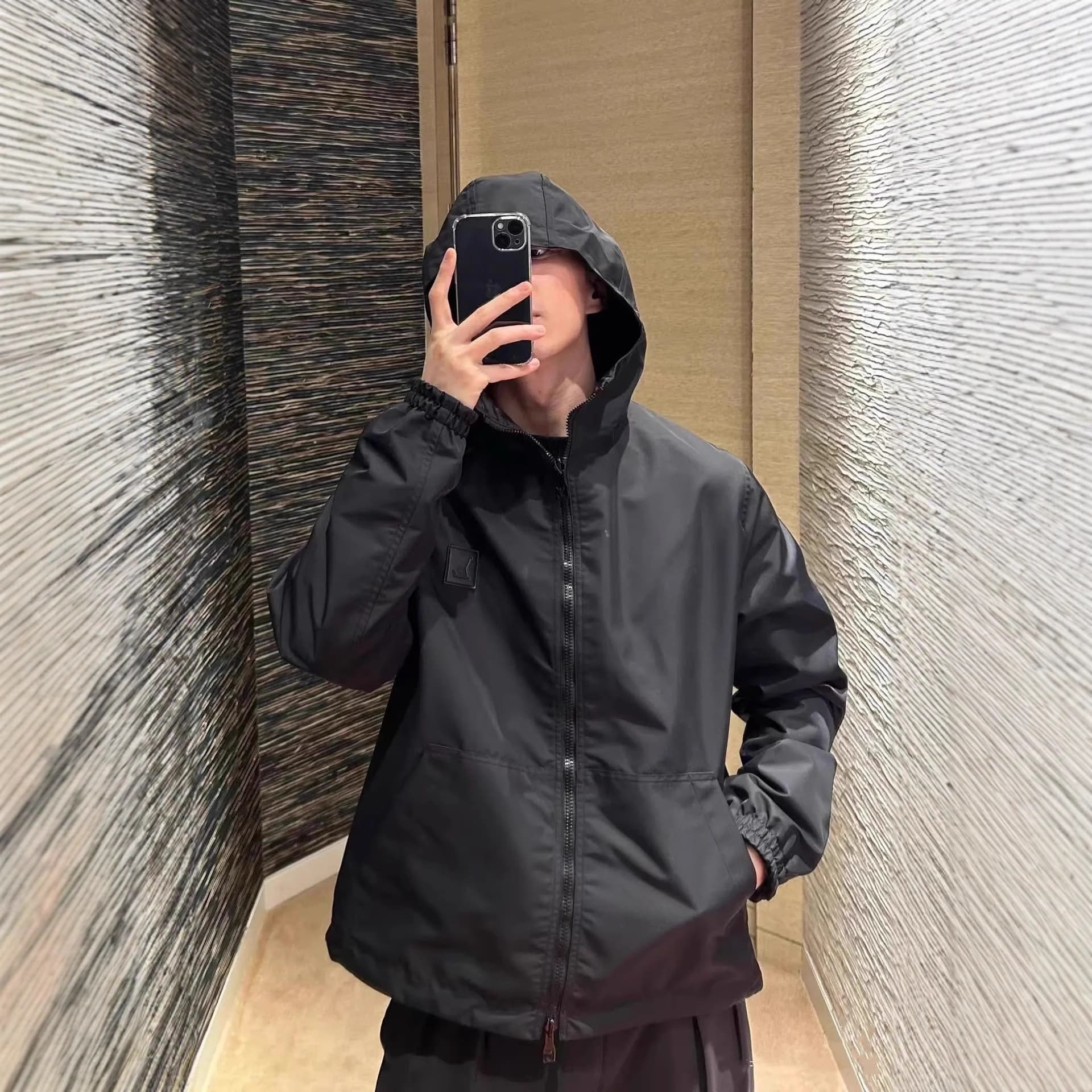 Nanyou High-End Men's and Women's Clothing Lv 26 Autumn New Reversible Jacket Coat Unisex Style