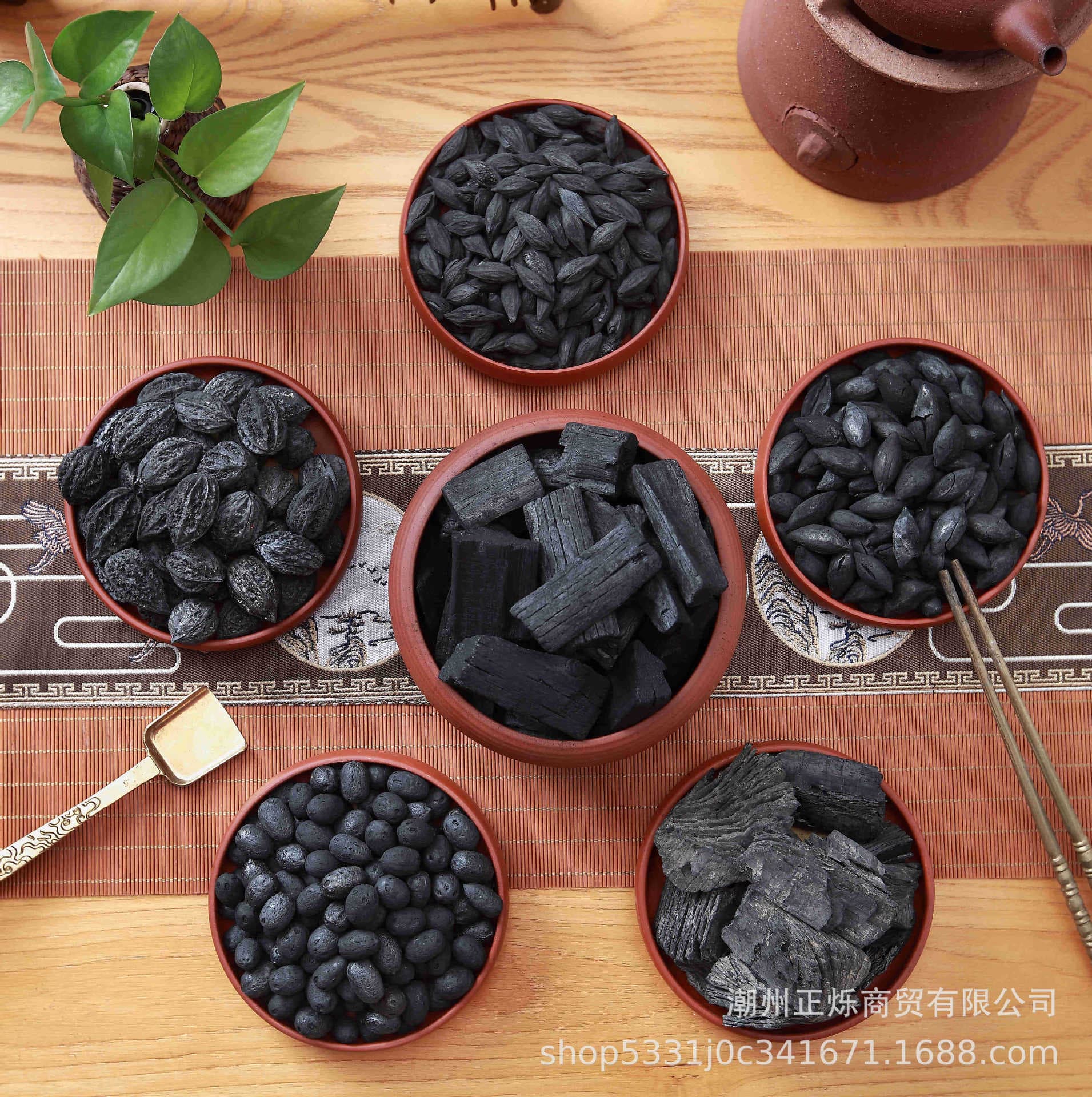 Olive charcoal, longan charcoal, walnut charcoal, black olive charcoal, indoor smokeless and durable tea stove, gongfu tea brewing, barbecue charcoal