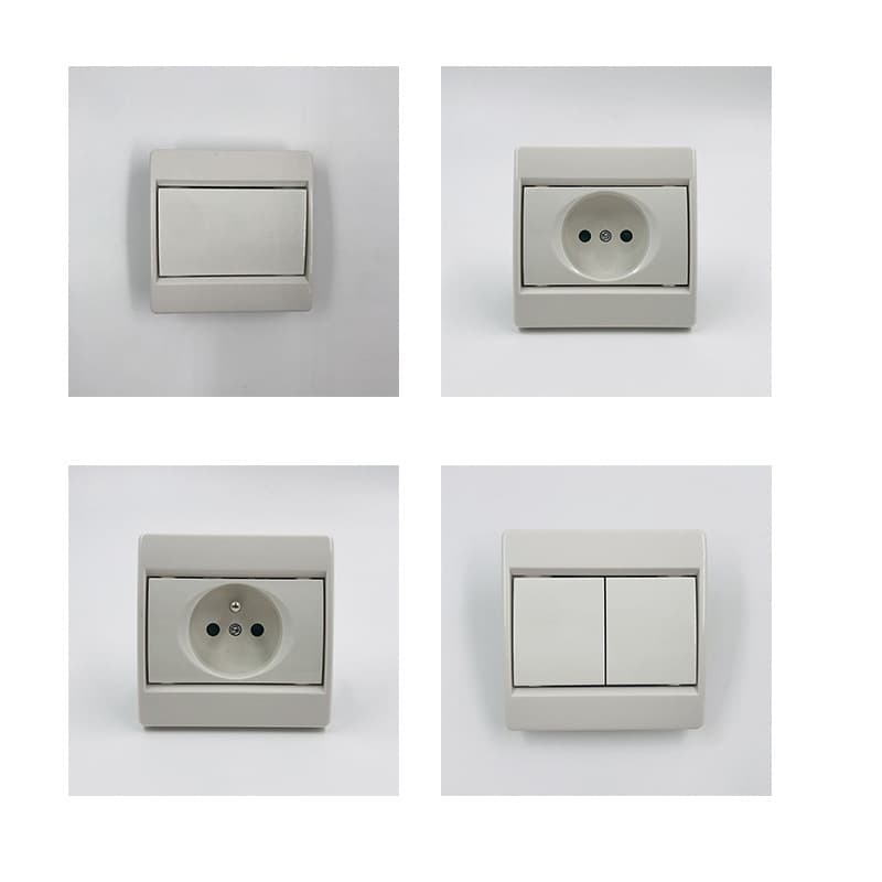 Ingelec Switch Socket One-Position Light TV Household Switch Panel Wall Switch Single-Gang Double-Gang Dual-Control