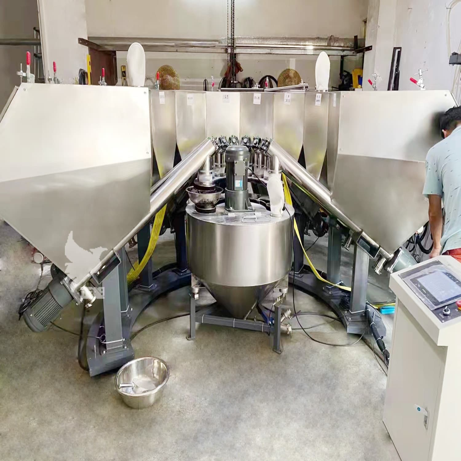 Fish Feed Weighing Batching Machine, Food Powder and Small Ingredient Intelligent Formulating Machine, Rubber, Silicone, Plastic Quantitative Weighing Machine