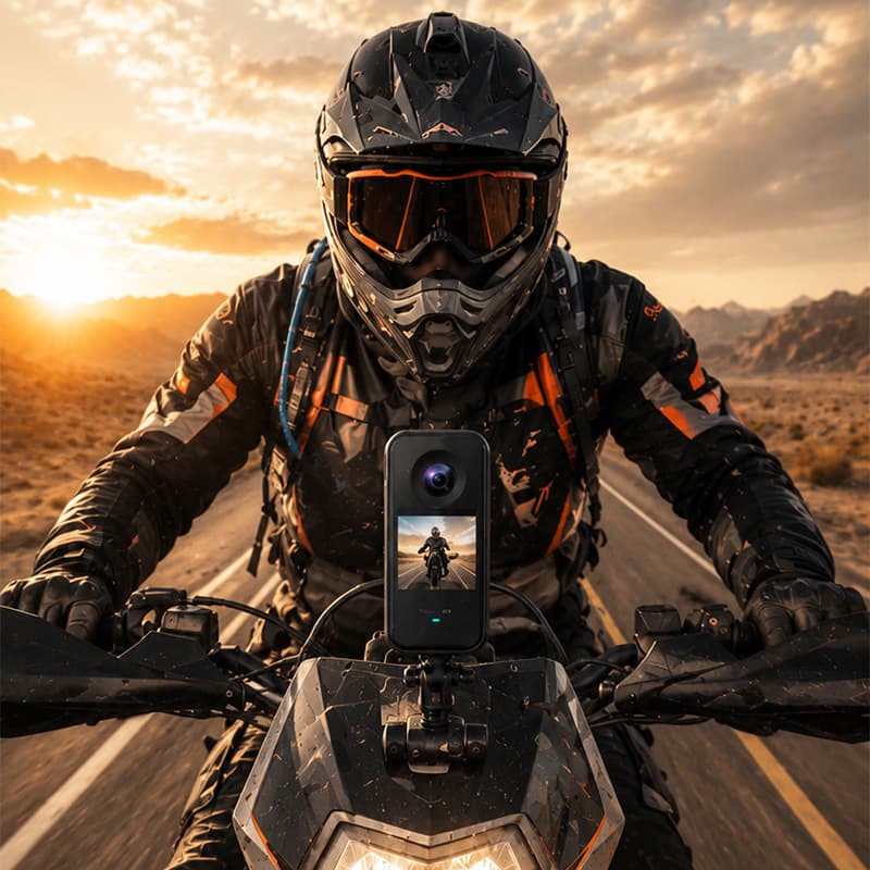 4K HD Thumb Action Camera Magnetic Wearable Camcorder Motorcycle Riding First-Person View Anti-Shake Recorder