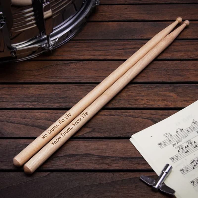 Cross-border Hot Selling Custom Logo Drumsticks for Kids Practice Drum Sticks Custom Drum Sticks