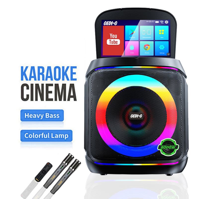 New Video Player Network Speaker Square Dance Outdoor Bluetooth Speaker with Display Song Selector Portable Speaker